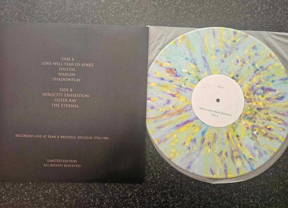 JOY DIVISION RARE SPLATTER VINYL LP  VOL 2 - Image 2 of 2