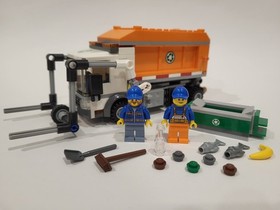 Lego City 60118 Garbage Truck 100% Complete Trash Dumpster Sanitation RETIRED