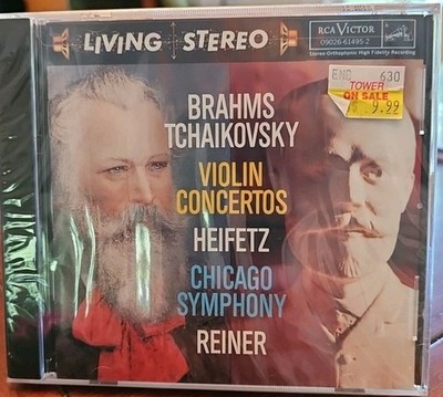 Brahms Tchaikovsky PIANO CONCERTOS HEIFETZ  Chicago Symphony  CD NEW