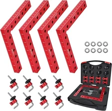 90° Corner Clamp – Heavy‑Duty Anodized Aluminum Tool to Secure Wood Miter Joints