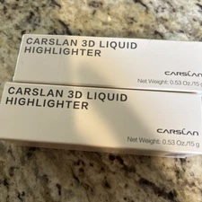 Carslan 3D Liquid Highlighter Makeup, 0.53oz   03 Bronze Cold' (NEW) TWO Tubes!