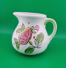 1977 Rubens Originals Los &Aacute;ngeles Ceramic Pitcher Creamer With Flower Design