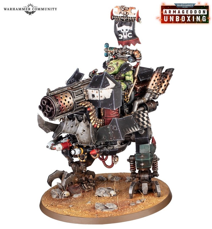 Warhammer 40k Armageddon Ork Big Mek Dakkarig PRESALE Ships 20/6
