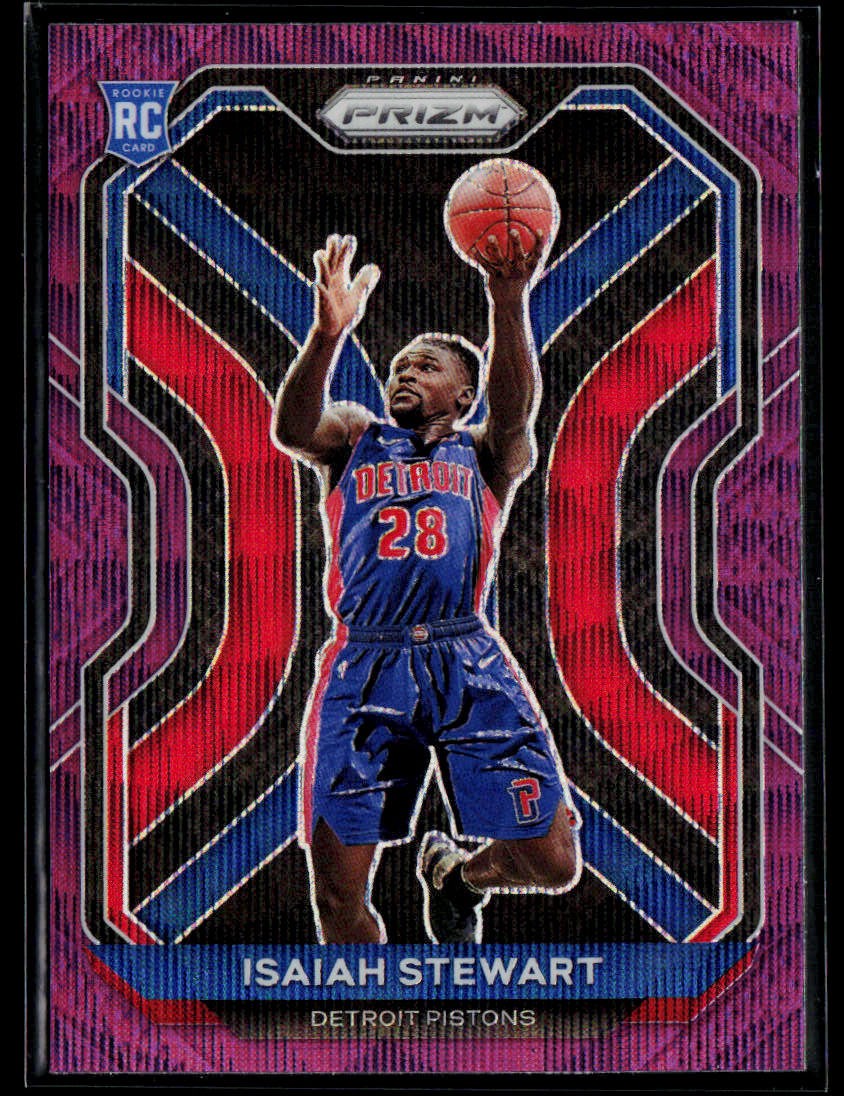 2020-21 Panini Prizm #254 Isaiah Stewart Purple Wave Prizms
