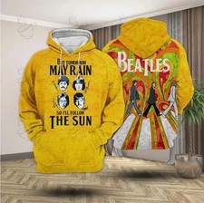 The Beatles Follow The Sun Pullover Hoodie, Music Lovers, S-5XL US Size, For Men
