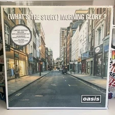 OASIS What’s The Story Morning Glory NEW 3LP DELUXE ORANGE VINYL W/HYPE STICKER 
