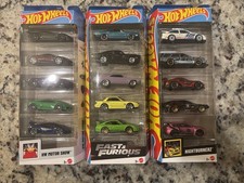 Hot Wheels 5 Car Set Includes 1 Fast  Furious Set, 1 HW Motor, 1 Night burners