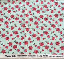 Keepsake Calico Cotton Fabric Mini Roses on Pale Blue for Jo-Ann's 44"W x 1 Yds