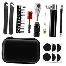 Bike Repair Tool Kit with Mini Pump & 10 Magnetic Bits - Alloy TOOL2(with pump)