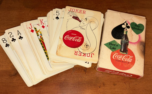 Rare Vintage Coca-Cola Party Girl Playing Cards