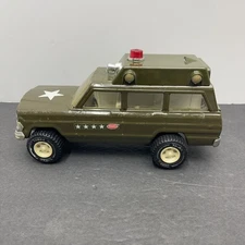 Vintage Tonka Jeep Army Rescue Grand Cherokee Wagoneer 9” Long (1734)