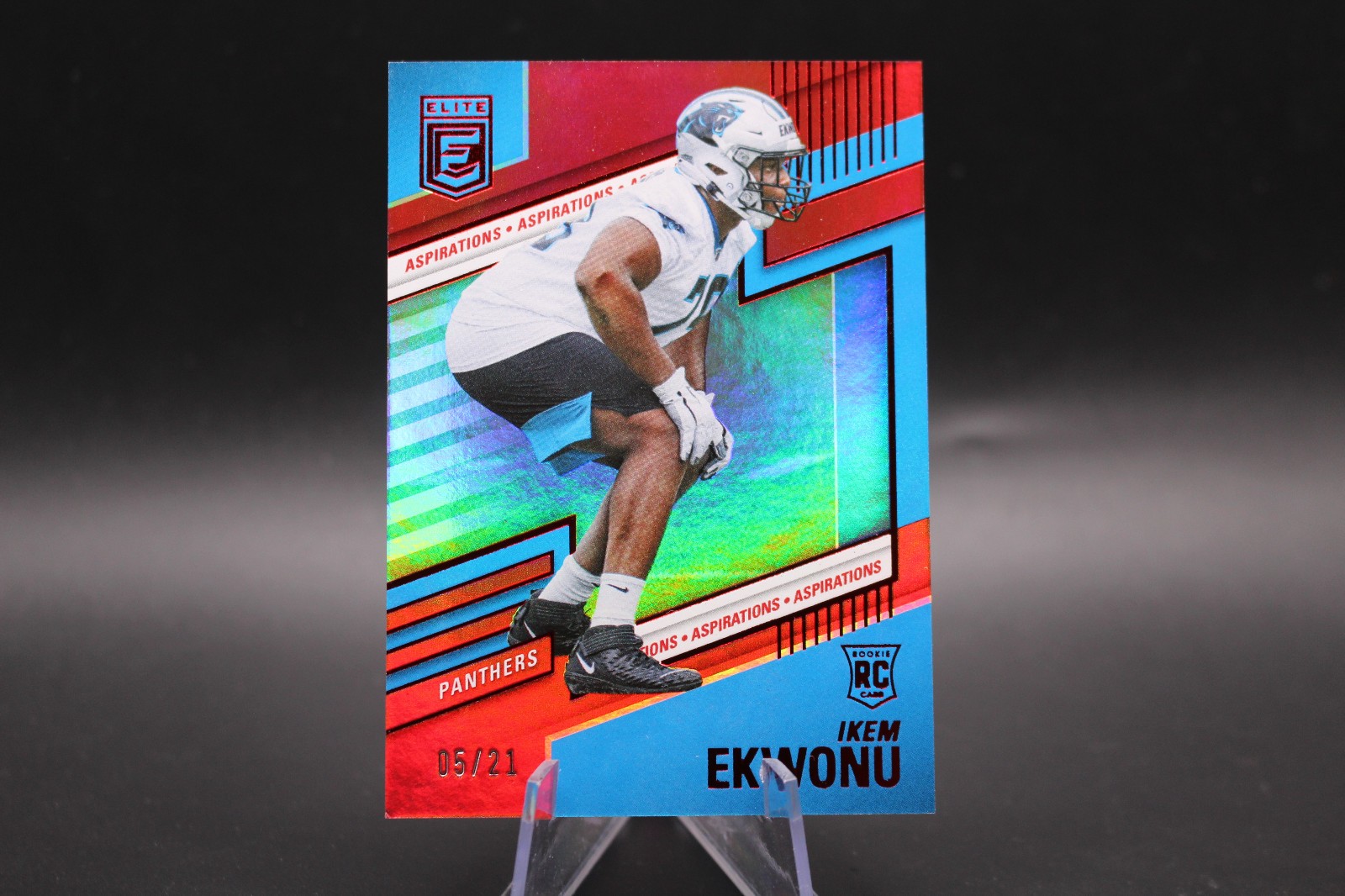 Ikem Ekwonu Panini Donruss Elite #134 Red
