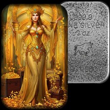 Silver bar "Avarice" 2 oz 99.22 per troy oz
