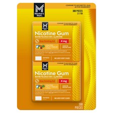 Member's Mark 4 mg Nicotine Polacrilex Gum, Coated Fruit Flavor 300 ct. 