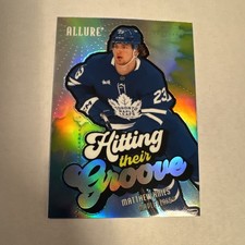 Matthew Knies 2025-26 UD Allure Hockey Hitting Their Groove Maple Leafs #HTG-3