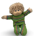 Vintage 1980s Cabbage Patch Kid Boy Doll Coleco Original Outfit Hong Kong
