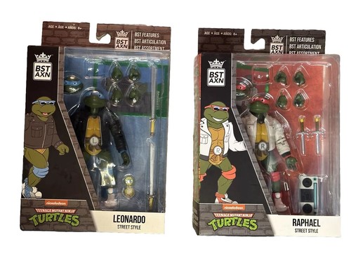 Figuras TMNT Rafael y Leonardo Street Style Loyal Subjects BST AXN - Imagen 1 de 12