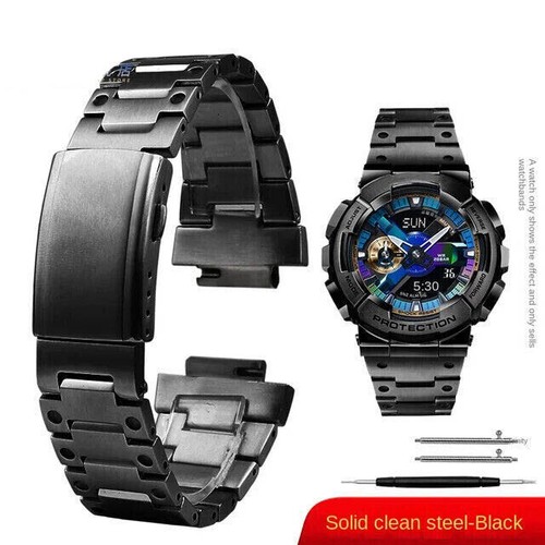 16mm Stainless Steel Watch Band Watch Strap For Casio G-Shock GA-110 GM110 GB - Bild 13 von 20