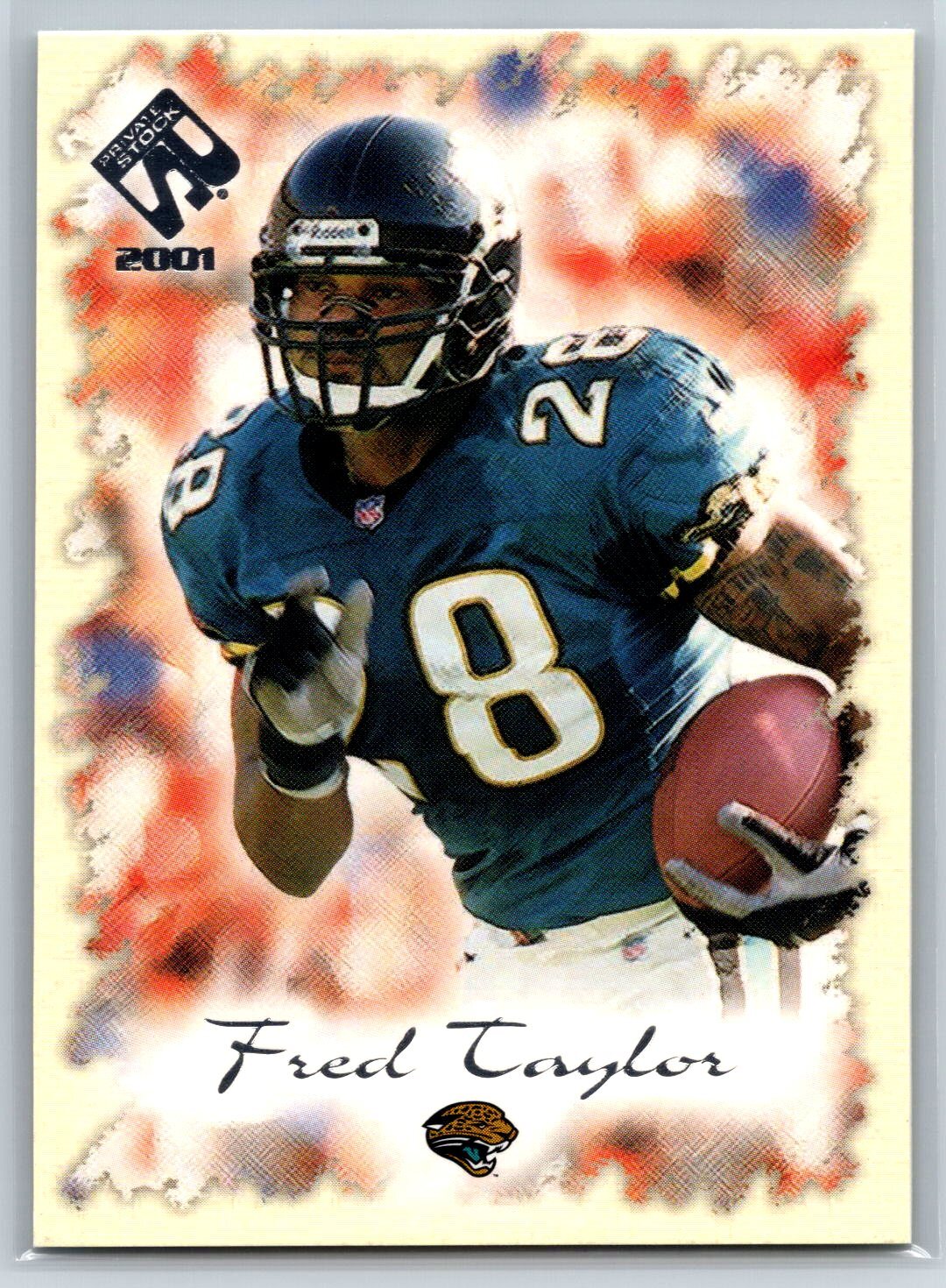2001 Pacific Private Stock Fred Taylor Jacksonville Jaguars #44