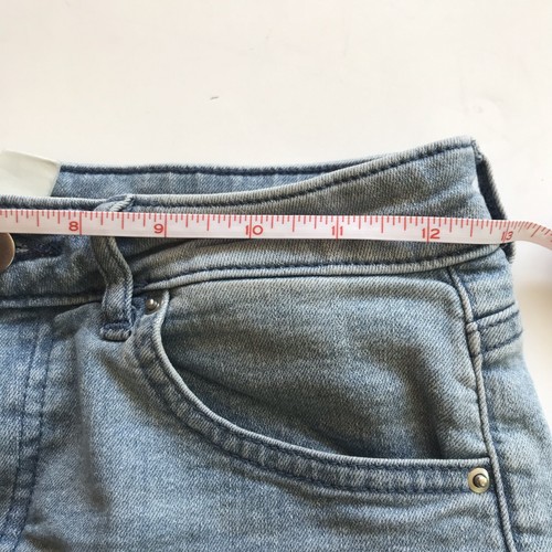 H&M Stretch Shorts Cotton Blend Light Blue Women Size 2 EUC - 第 3/10 張圖片
