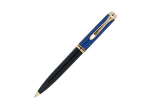 Bolígrafo Pelikan K600, Negro y azul, Adornos en oro, 988378 - Foto 1 di 8