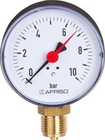 "Afriso Rohrfeder-Manometer Industrie Radial DN15(1/2\")"