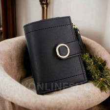 Womens Short Small Money Purse Wallet Ladies Leather Folding Coin Card Holder Pu
