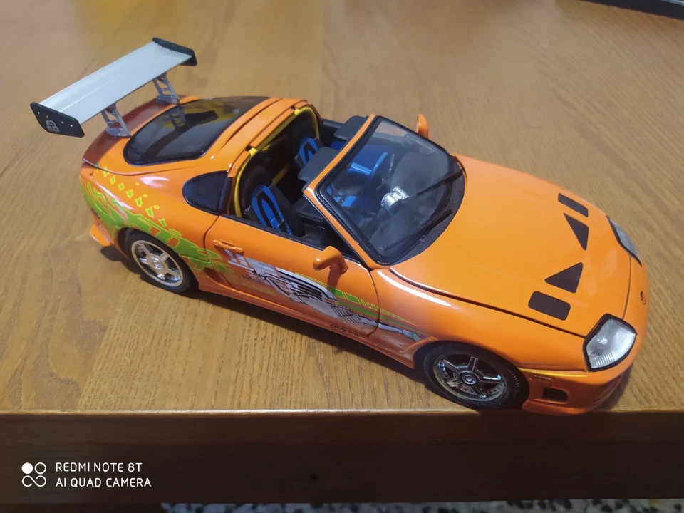 Brian's Toyota Supra 1:18 MK4 Fast and Furious Joyride  CON DIFETTI - Immagine 4 di 4