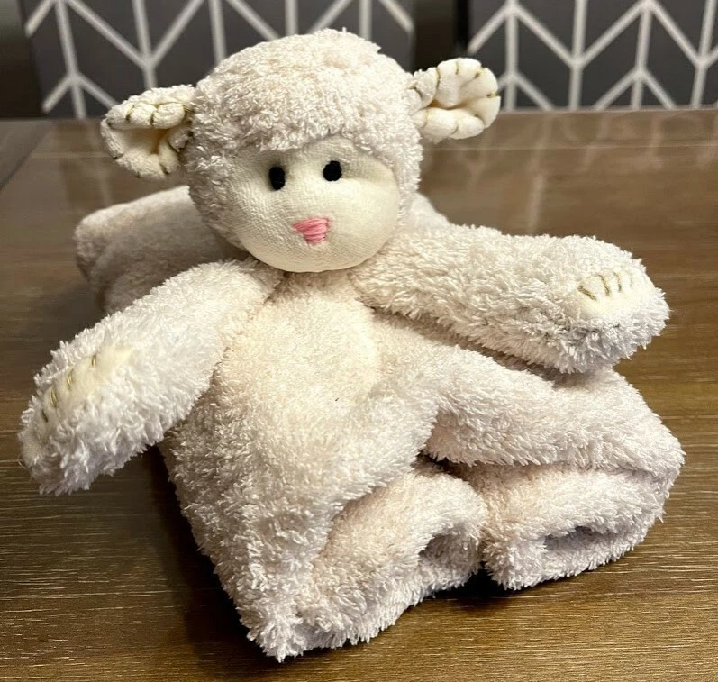Bogo White Lamb Security Blanket Lovie Baby 26