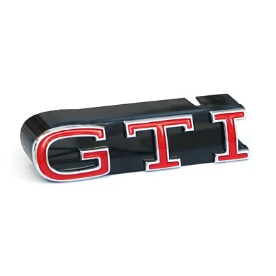 Original VW up! Facelift GTI Schriftzug vorn Kühlergrill Emblem Logo Zeichen rot - Bild 1 von 2