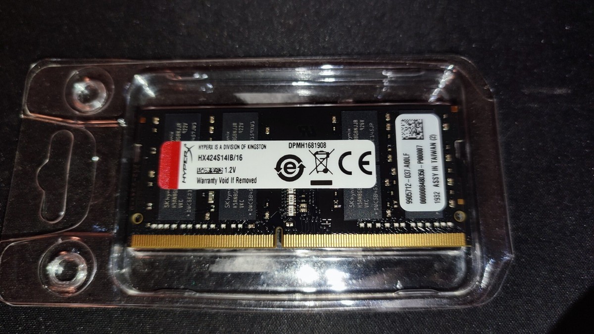 HyperX Impact Kingston 16GB 2400MHZ DDR4 Non-ECC CL14 SODIMM 