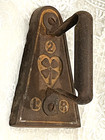 Farmhouse Sad Iron Flat Iron Embossed With Four Leaf Cover '2' & L & R's  1920s — photo 10