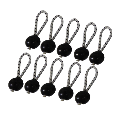 10 x 150mm SHOCK BUNGEE CORD BALL LOOPS marine boat flag pole trailer