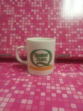 Quaker State Oil Big Green Letter Q Mug Coffee Cup