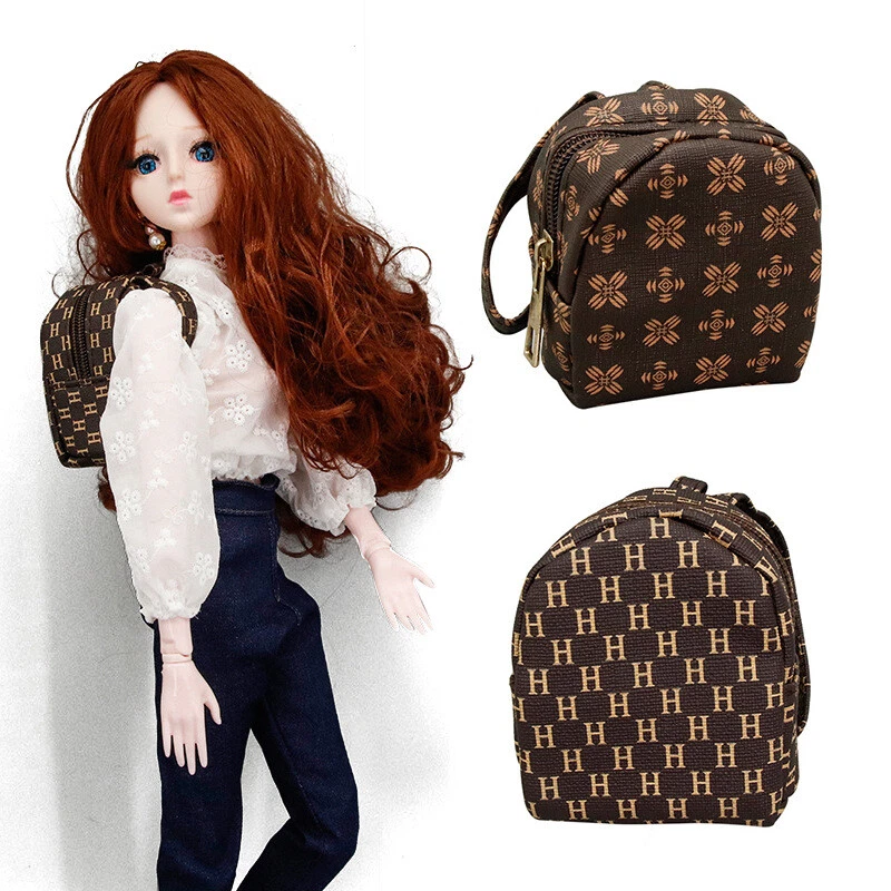 DOLL MINIATURE MINI SUITCASE LOUIS VUITTON STYLE BJD