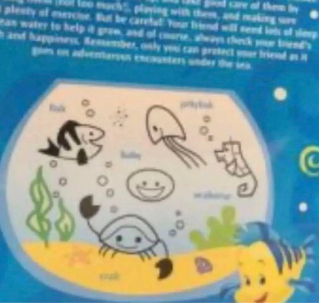Tamagotchi Giga Pets Little Mermaid breeding Games Virtual pet