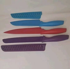 Color Coded Kitchen Knife Set. Multipurpose Knife. Dishwasher Safe. Set of 3 