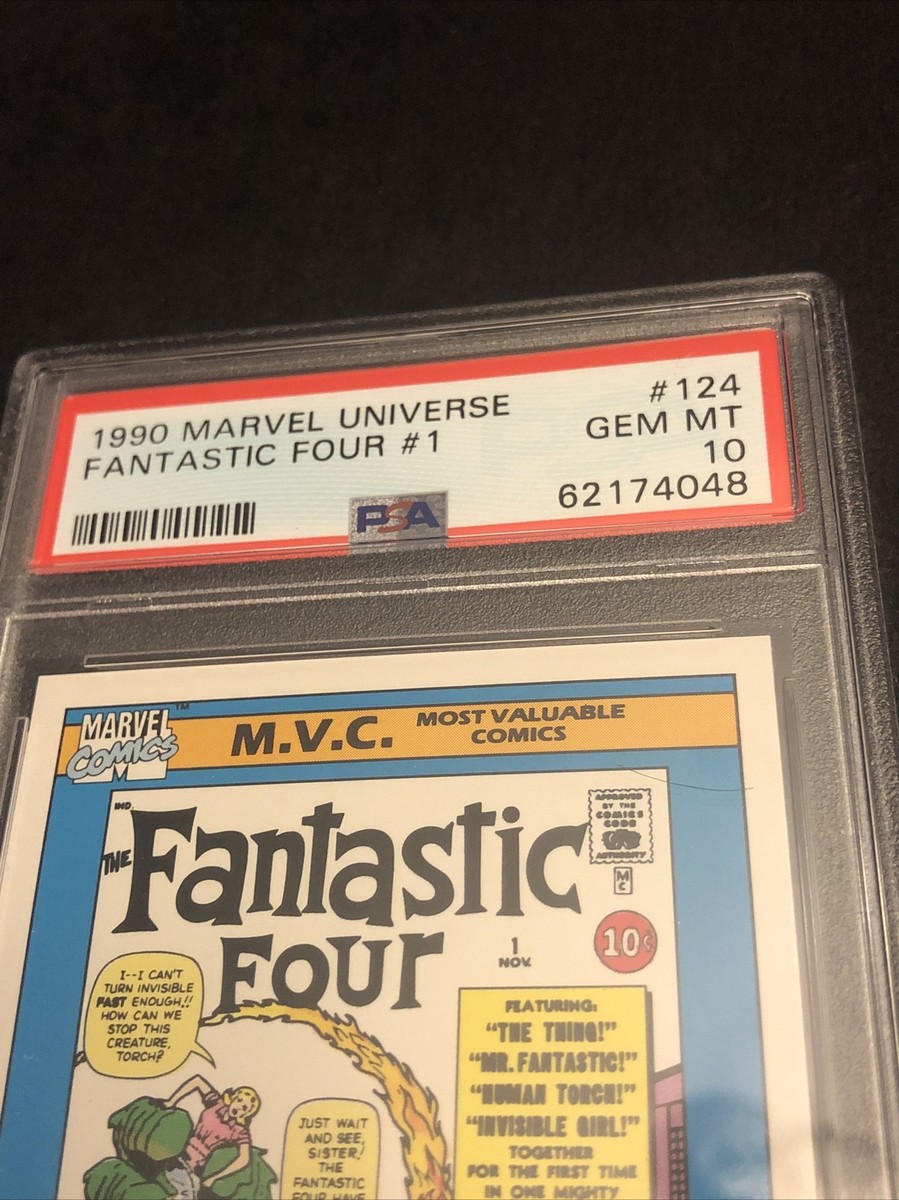 その他 PSA10 1990 Marvel Fantastic Four X-Men 1990 Marvel Universe Series 1 #124 Fantastic Four #1 PSA 10