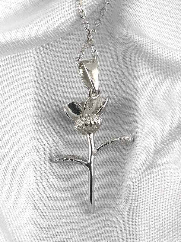 Final Fantasy XIV Elpis Flower Silver 925 Pendant Necklace Final Fantasy XIV Elpis Flower Silver 925 Pendant Necklace