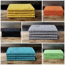 Plain Terry 100% Cotton Tea Towels Kitchen Cleaning Dish Cloth Drying Packs