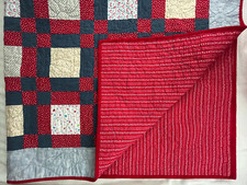 HANDMADE Pieced Quilt Baby Toddler Blanket Play Mat X-Large size 58" X 66"