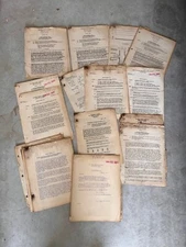 Aviation Document Lot:  Warner Aircraft Service Letters & Diagrams 1940s WWII