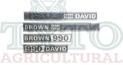 David Brown 990 Traktor Aufkleber Set
