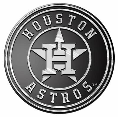 Team ProMark MLB Houston Astros Chrome Automobile Emblem, 4'' x 3''
