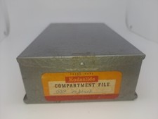 Vintage KODAK KODASLIDE 35mm Kodachrome Slide Compartment File Metal Plastic Box