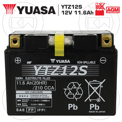 Brand New Genuine Yuasa YTZ12S YTZ 12 S Top Quality Sealed Battery Honda Brand New Genuine Yuasa YTZ12S YTZ 12 S Top Quality Sealed Battery Honda