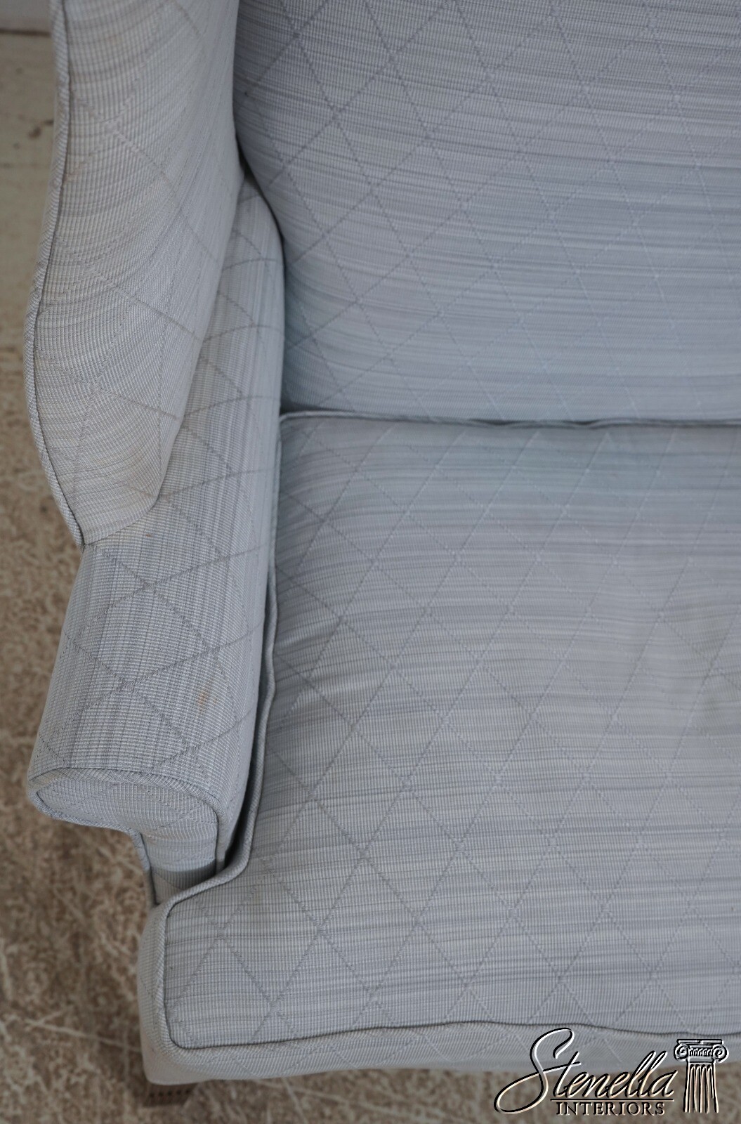 68369: BAKER Chippendale Mahogany Wing Back Easy Chair