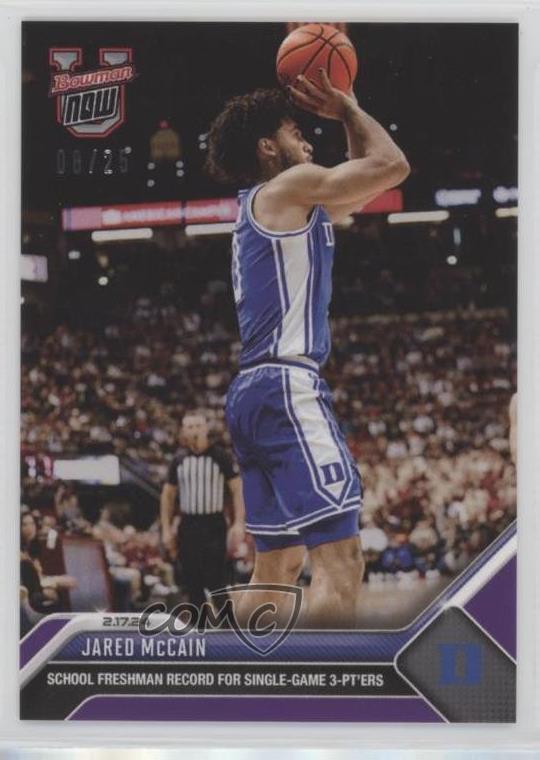 2023-24 Bowman U Now Online Exclusive Purple /25 Jared McCain #50