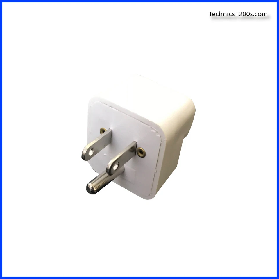 Technics SL 1200 1210 Turntable 3 Pin Plug Adapter UK to USA North America - Image 2 of 4