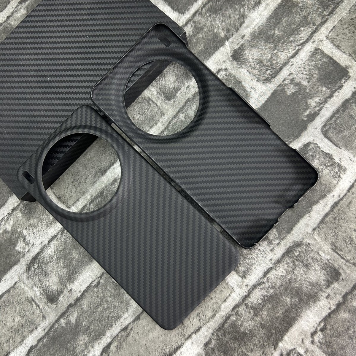 Avizar Étui pour Samsung S25 Ultra Fibre Carbone Support Vidéo et Anti